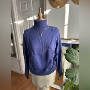 Vintage 90s Jean Pierre 100% Cotton Turtleneck Sweater | Classic & Timeless
